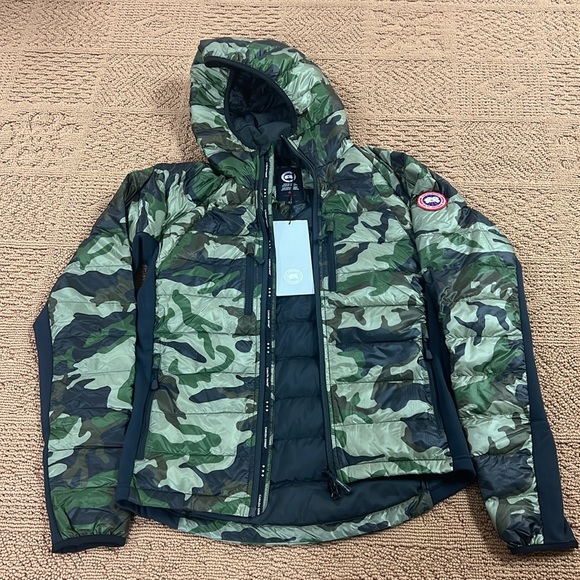 NWT CANADA GOOSE HyBridge® Lite Hoody Green Camouflage Print Jacket - Picture 3 of 14
